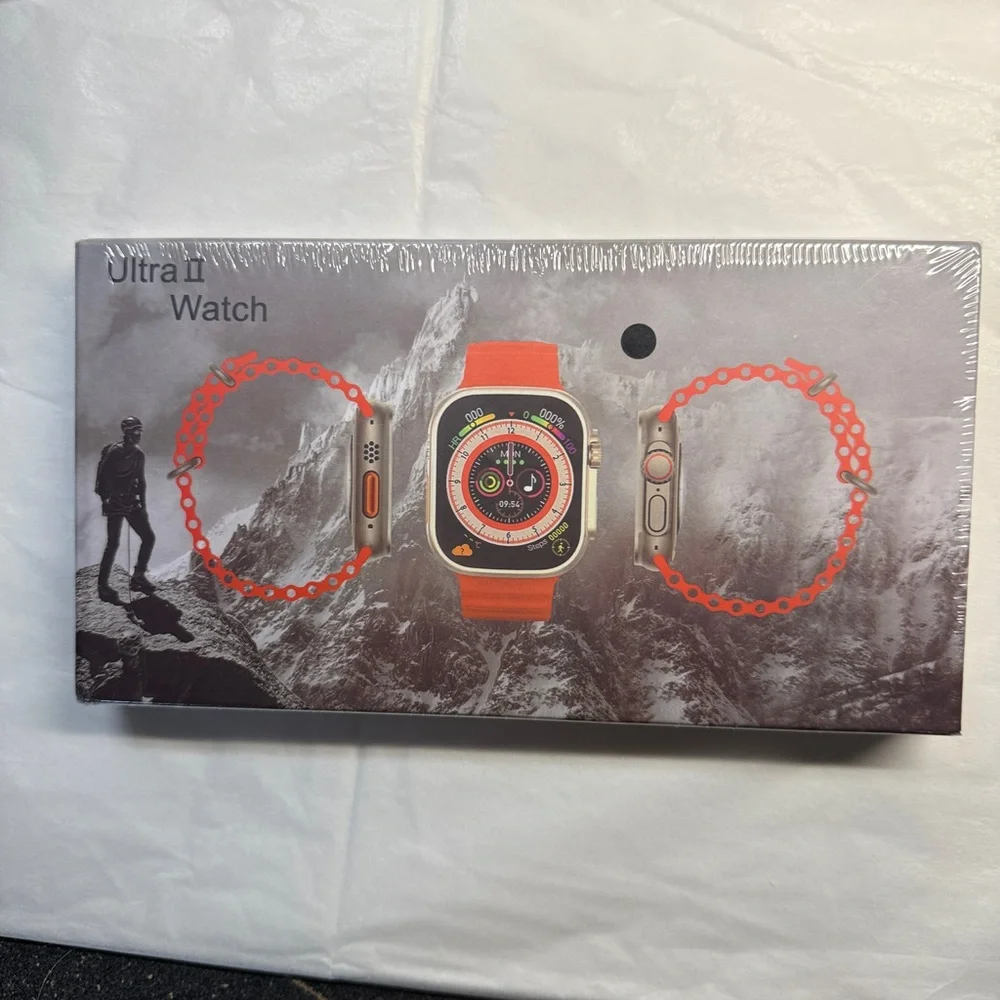 Ultra II Watch - Orange Band For Men Woman Fitness Tracker